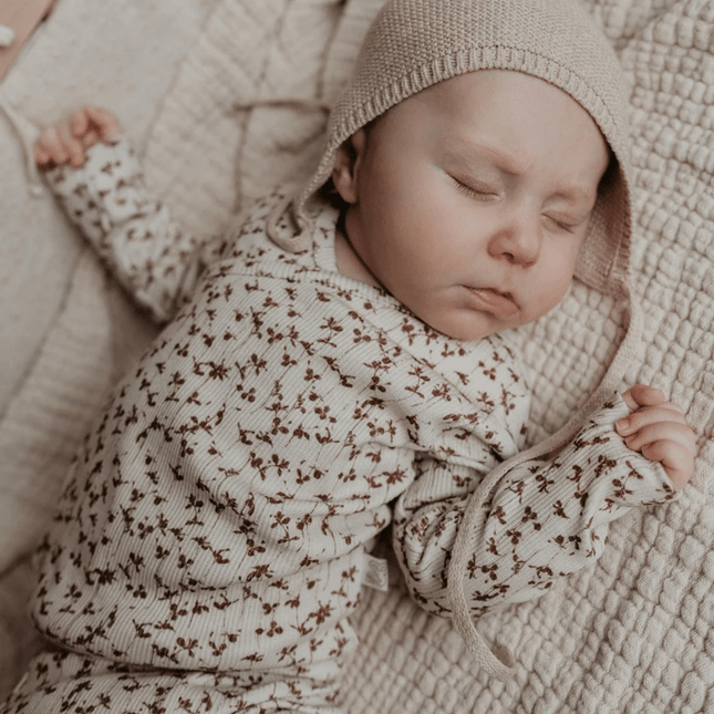 Yumi Baby Overslag Shirt Baby Brown Leafs - Yumi Baby - Babywinkel - 8720828346877