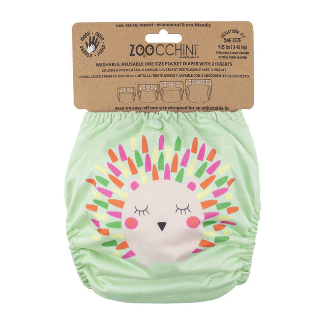 Zoocchini Wasbare Luier Harriet The Hedgehog Met Extra Inlegstuk - Zoocchini - Babywinkel - 810608031845